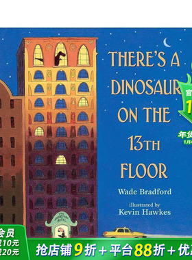 【现货】There’s a Dinosaur on the 13th Floor  13层楼上有一只恐龙 原版英文绘本 英语启蒙【善优童书】