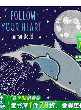 【现货】随心所至 【Emma Dodd】Follow Your Heart 英文儿童插画故事绘本 进口童书