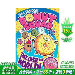 【预售】甜甜圈小队:征服世界! Donut Squad: Take Over the World! 超级机器人兄弟漫画系列作者 原版英文儿童漫画