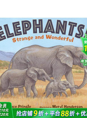 【现货】大象！Elephants! 自然生物科普课外阅读故事绘本 Laurence Pringle 适合7-12岁少儿 英文原版 图书