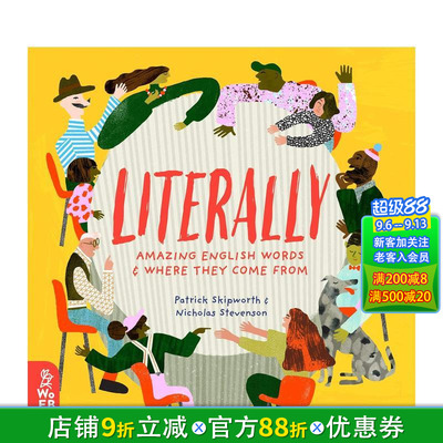 【现货】Literally 文字意义：美妙的文字和它们的来源 英文原版儿童英语启蒙 6岁以上【善优童书】