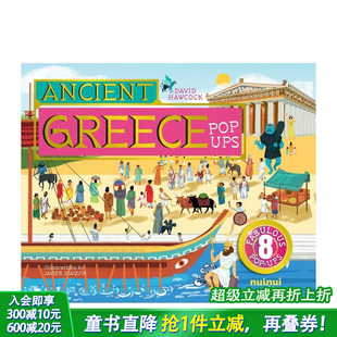 古希腊立体书 Ancient Greece 预售 Ups英文儿童立体趣味绘本进口书 Ups 古文明立体书 Pop Civilisations