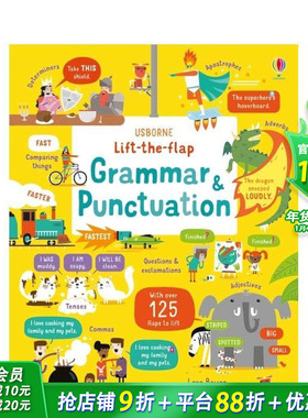 【现货】英文原版【翻翻书】语法和标点符号Grammar and Punctuation 英语进阶学习 Shaw Nielsen艺术插画 Usborne 儿童进口绘本