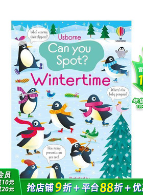 【预售】你能找到吗？冬日时光 Can You Spot? Wintertime 英文儿童趣味互动绘本 英语早教进口书