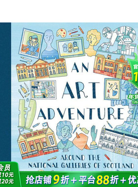 【预售】苏格兰国家美术馆艺术之旅 An Art Adventure around the National Galleries of Scotland 英文儿童插画艺术启蒙绘本书