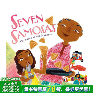 【现货】七个萨莫萨三角饺 Seven Samosas 英文儿童趣味英语早教绘本 进口童书