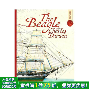 Visual 英文儿童插画科普绘本书 小猎犬号：震撼视觉指南 Charles Darwin With 跟随达尔文 Beagle Guides Spectacular 预售