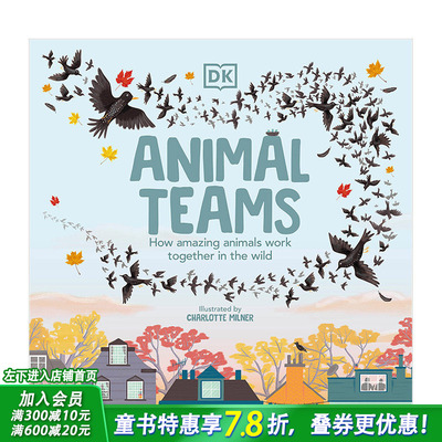 【现货】DK百科系列Animal Teams，动物团队合作 英文儿童绘本 动物百科科普 3-6岁 原版正版进口图书书籍 Charlotte Milner