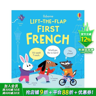 【预售】【双语对照翻翻书】法语启蒙 【Lift-the-flap Bilinguals】 英文儿童 趣味英语早教绘本 进口童书