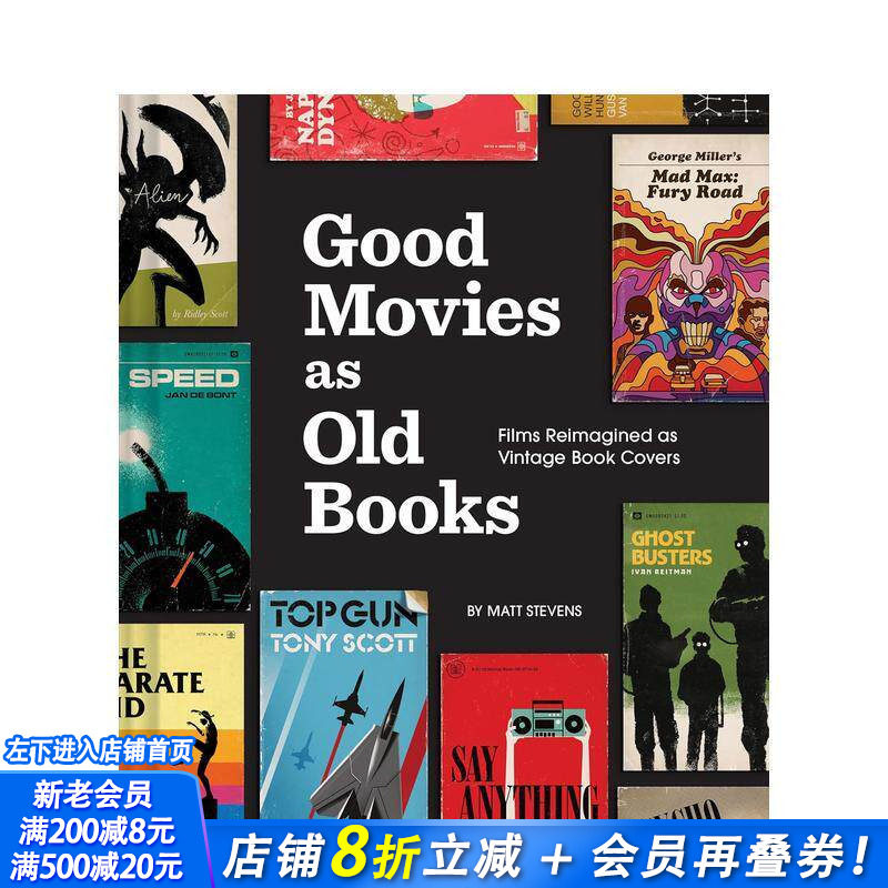 【预售】复古书籍封面重塑电影 Good Movies as Old Books 原版英文生活 正版进口书