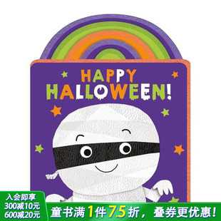 万圣节快乐 Festive 英文儿童插画故事绘本 预售 进口童书 Halloween 节日毛毡 Happy Felt