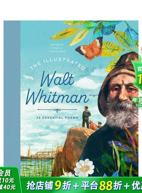 【现货】沃尔特·惠特曼插图诗集 【Illustrated Poets Collection】The Illustrated Walt Whitman 英文儿童绘本进口书