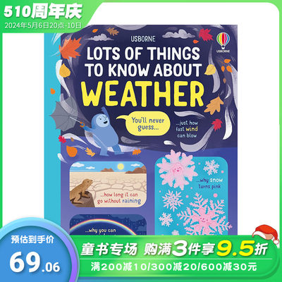 【预售】关于天气的*读之书 【Lots of Things to Know】About Weather 原版英文插画绘本 进口英语儿童故事书 善优图书