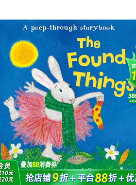 【预售】丢失的袜子 英国插画师Petr Horacek 洞洞书 The Found Things 英文儿童趣味英语早教绘本进口童书
