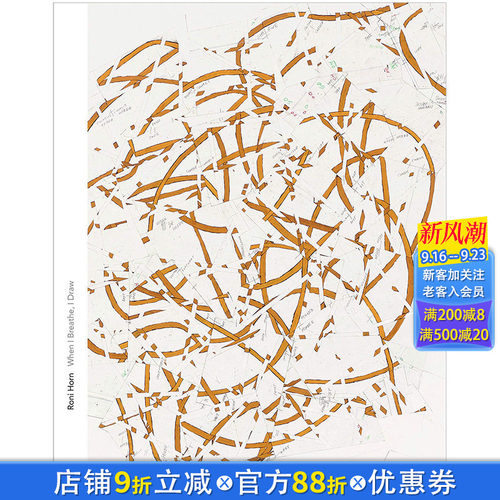 【现货】Roni Horn When I Breathe, I Draw 罗尼·霍恩 英文艺术