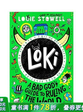 【预售】【洛基涂鸦日记】坏神的统治世界指南A Bad God's Guide to Ruling the World北欧神话雷神 英文儿童章节桥梁搞笑故事书