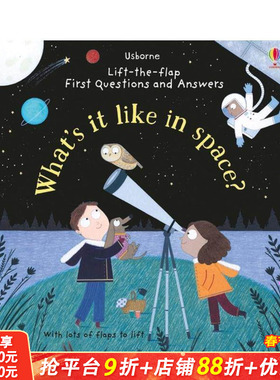 【现货】【Lift the Flap Questions and Answers】Wha’s it like in Space?，【问答翻翻书】太空是什么样的？【善优童书】