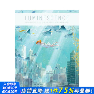 英文艺术插画原画设定集 进口书 Knopf艺术插画集 Luminescence 治愈系插画 德国插画师Djamila Art 正版 原版 预售