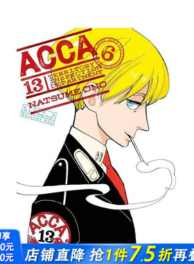 【预售】ACCA13区监察课 6 ACCA 13-Territory Inspection Department，Vol. 6 英文漫画 治愈日常 改编动画 小野夏芽 正版进口书