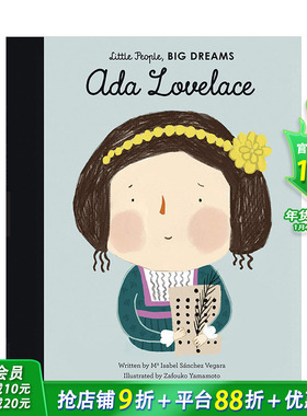 【现货】【小人物，大梦想】艾达·洛芙蕾丝Ada Lovelace 英文原版精装 3-6岁儿童科学科技启蒙 艺术绘本 名人故事 女孩篇