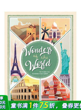 【预售】世界奇迹：伟大建筑地图集 Wonders of the World:Atlas of the Most Spectacular Monuments英文儿童插画科普绘本进口书