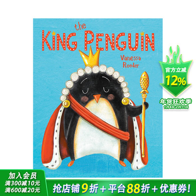 【现货】英文原版 企鹅王 The King Penguin 英语儿童插画绘本 进口童书
