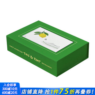 Schelter 精美水彩明信片This Notecards 明信片：插画家Kate That 创意产品文创赠礼送人 现货