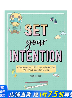 【预售】设定你的目标：一本记录清单与灵感的日记 开启美好生活 Set Your Intention 原版笔记本Notebook 正版进口书