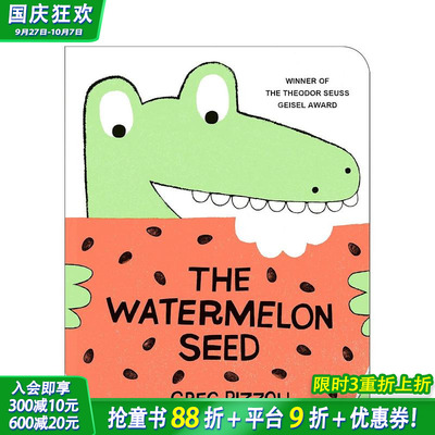【预售】西瓜种子 The Watermelon Seed 英文儿童插画故事绘本 进口童书