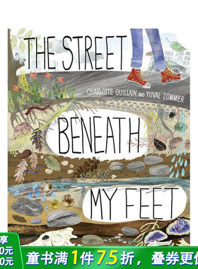 【预售】【手风琴书】我脚下的街道 【Look Closer】The Street Beneath My Feet 英文儿童插画科普故事绘本 进口童书
