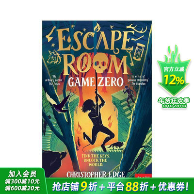 【预售】【获奖作者Chrisher Edge】密室逃生 Escape Room: Game Zero 英文小说故事 英语拓展阅读进口书
