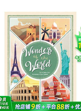 【预售】世界奇迹：伟大建筑地图集 Wonders of the World:Atlas of the Most Spectacular Monuments英文儿童插画科普绘本进口书