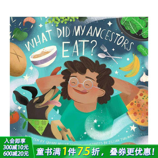 进口童书 我 英文儿童插画故事绘本 Eat? Ancestors Did What 祖先吃什么？ 预售