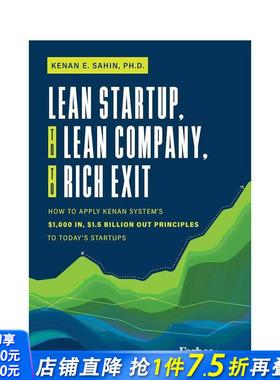 【预售】从精益创业到精益公司，再到成功退出 Lean Startup  to Lean Company  to Rich Exit 原版英文商业行销 正版进口书