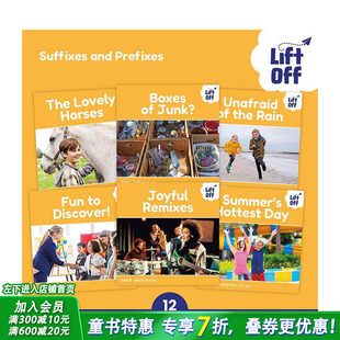 【预售】【自然拼读小飞侠】后缀与前缀（12册）7-11岁 Phonic Books Lift Off Readers英文儿童趣味英语早教绘本 进口童书