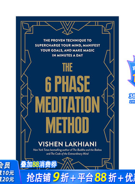 【预售】六阶段冥想法：经过验证的技术 可以增强你的思想 The 6 Phase Meditation Method 原版英文心灵励志 正版进口书