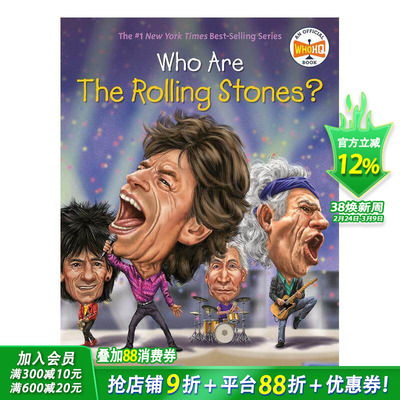【现货】Who Are The Rolling Stones?，谁是滚石乐队?英文原版儿童故事阅读