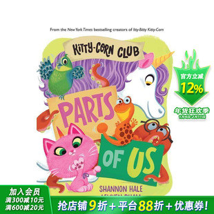 【预售】小猫和独角兽：我们的一部分 【Kitty-Corn】Kitty-Corn Club: Parts Of Us 英文儿童插画故事绘本 英语进口童书