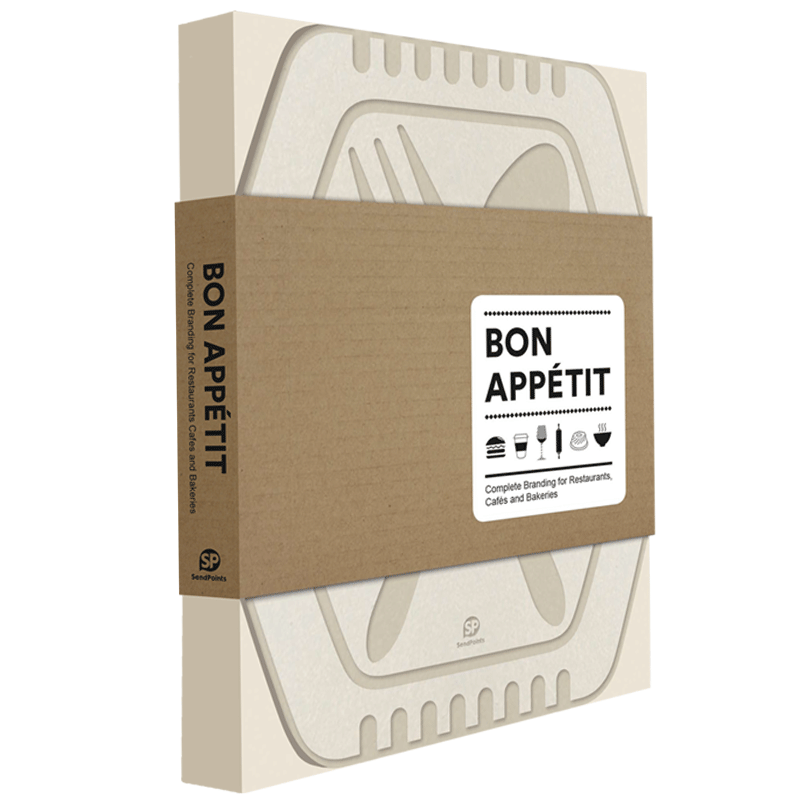 【现货】视觉美食 BON APPéTIT—Complete Branding 餐饮品牌设计 平面设计 英文原版 Sendpoints
