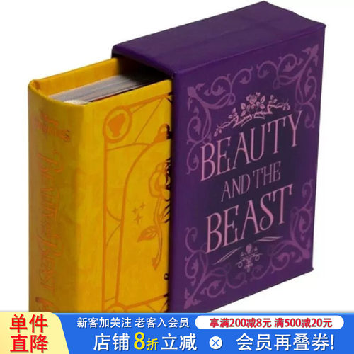 【预售】[Tiny Book]迪士尼：美女与野兽Disney Beauty and the Beast 英文原版进口外版图书