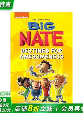 【预售】【Big Nate】捣蛋王大内特:注定精彩 卷1平装 Destined for Awesomeness 英文儿童漫画故事 英语阅读拓展课外书 进口童书