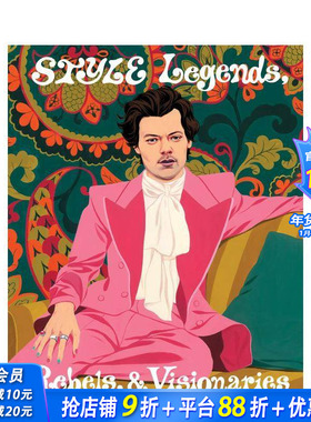 【现货】英文 时尚插画师Bijou Karman：风尚传奇人物/先锋者/远见者 Style Legends, Rebels, and Visionaries 正版进口书籍