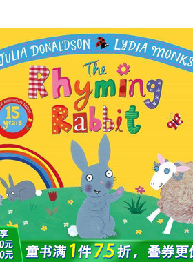 【预售】爱押韵的小兔子（十五周年纪念版）附赠趣味手工活动！ The Rhyming Rabbit 英文儿童趣味互动绘本 英语早教进口书