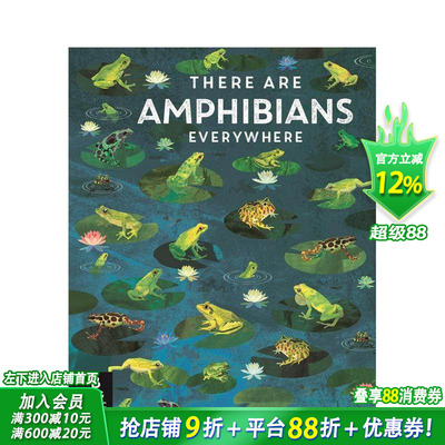 【现货】随处可见的两栖动物 【Britta Teckentrup Everywhere】There Are Amphibians Everywhere 英文儿童插画故事绘本进口童书