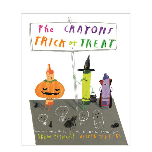 【现货】【Oliver Jeffers】蜡笔们的万圣节The Crayons Trick Or Treat 艺术插画绘本 3-6岁 精装英文儿童进口书