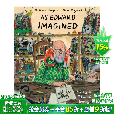 【现货】爱德华的想象 As Edward Imagined 英文儿童插画故事绘本 进口童书