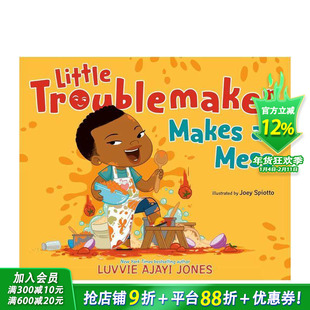 【预售】制造混乱的小捣蛋鬼 Little Troublemaker Makes Mess 英文儿童插画故事绘本 进口童书