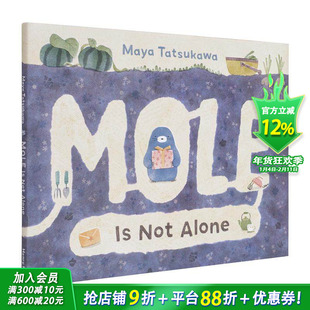 【预售】【插画师立川真野】鼹鼠并不孤单 Mole Is Not Alone 英文儿童插画科普故事绘本 进口童书