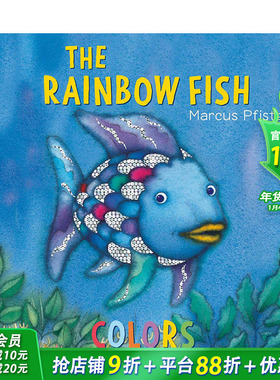 【现货】英文原版 Rainbow Fish: Colors 彩虹鱼:颜色 0-3岁 趣味故事 亲子英语 儿童进口绘本 善优童书