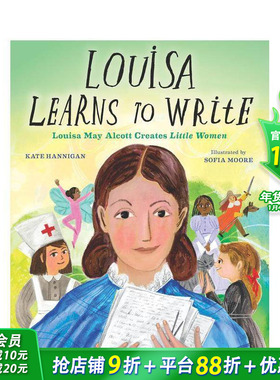 【预售】露易莎学写字 Louisa Learns to Write 英文儿童插画故事绘本 进口童书